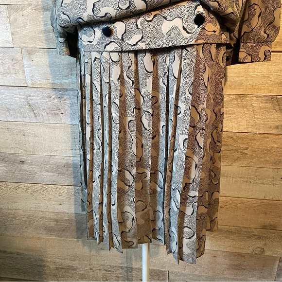 Vintage Camillia women’s taupe drop  waist‎ dress in size 10 - Picture 10 of 13